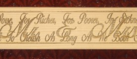 For Better, For Worse, For Richer,For Poorer, In Sickness and In Health, To Love and To Cherish As Long As We Both Shall Live